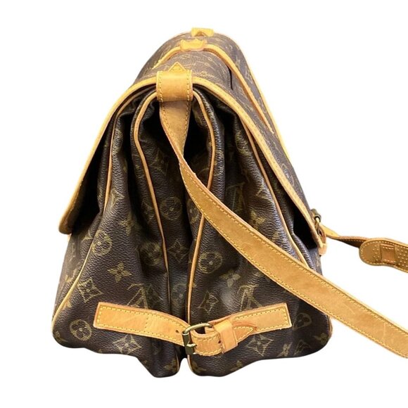 🔥LARGE🔥 Authentic Louis Vuitton Saumur 35 Crossbody Shoulder Bag Boho Soho - Picture 8 of 16